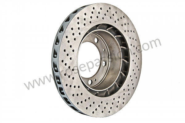P72957 - Perforated, ventilated front brake disc for Porsche 