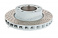 P72957 - Perforated, ventilated front brake disc for Porsche 928 • 1991 • 928 gt • Coupe • Manual gearbox, 5 speed