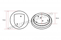 P23120 - Tapa embellecedor rueda para Porsche 911 G • 1989 • 3.2 g50 • Targa • Caja manual de 5 velocidades