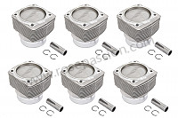 P30126 - Pistons cylindres le jeu de 6 pour Porsche 911 G • 1977 • 3.0 carrera • Coupe • Boite manuelle 4 vitesses