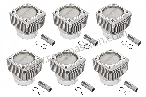 P30126 - Pistons cylindres le jeu de 6 pour Porsche 911 G • 1977 • 3.0 carrera • Coupe • Boite manuelle 4 vitesses