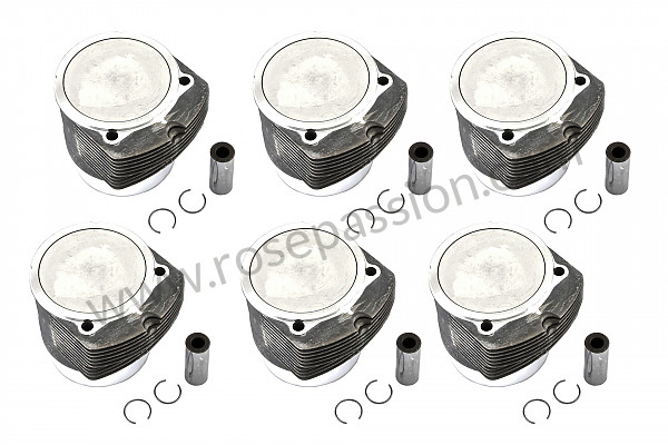 P30133 - Cylinder with pistons for Porsche 911 Turbo / 911T / GT2 / 965 • 1987 • 3.3 turbo • Cabrio • Manual gearbox, 4 speed