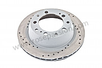 P92740 - Perforated, ventilated rear brake disc for Porsche 944 • 1982 • 944 2.5 • Coupe • Manual gearbox, 5 speed