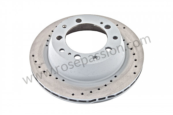 P92740 - Perforated, ventilated rear brake disc for Porsche 924 • 1987 • 924s 2.5 • Coupe • Manual gearbox, 5 speed