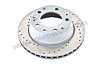 P92741 - Perforated, ventilated rear brake disc for Porsche 944 • 1987 • 944 2.5 • Coupe • Automatic gearbox