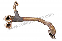 P40055 - Exhaust pipe for Porsche 944 • 1991 • 944 turbo • Cabrio • Manual gearbox, 5 speed