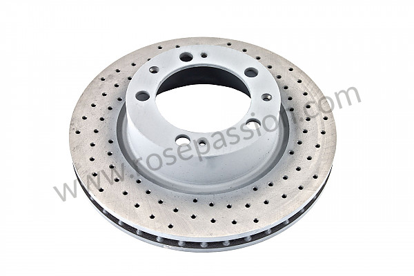 P72955 - Perforated, ventilated rear brake disc for Porsche 944 • 1991 • 944 s2 • Cabrio • Manual gearbox, 5 speed