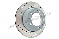 P72958 - Perforated, ventilated rear brake disc for Porsche 928 • 1992 • 928 gts • Coupe • Manual gearbox, 5 speed