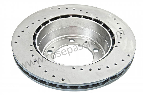 P72958 - Perforated, ventilated rear brake disc for Porsche 928 • 1988 • 928 s4 • Coupe • Automatic gearbox