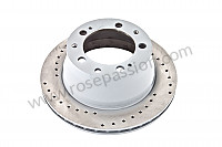 P71321 - Perforated, ventilated rear brake disc for Porsche 964 / 911 Carrera 2/4 • 1991 • 964 carrera 2 • Coupe • Automatic gearbox