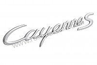 P95536 - Logo for Porsche Cayenne / 955 / 9PA • 2003 • Cayenne v6 • Automatic gearbox