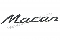 P253168 - Logo macan rear black mat for Porsche Macan / 95B • 2016 • Macan gts