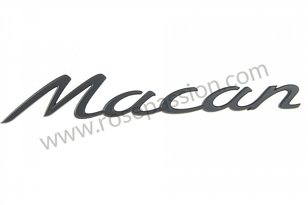P253168 - Logotipo macan atras preto mate para Porsche Macan / 95B • 2015 • Macan s diesel 258 cv