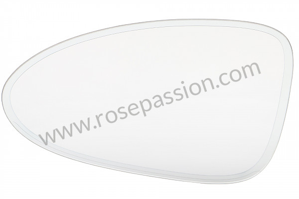 P206394 - Glace de rétroviseur pour Porsche 
