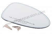 P562368 - GLACE DE RETROVISEUR pour Porsche 