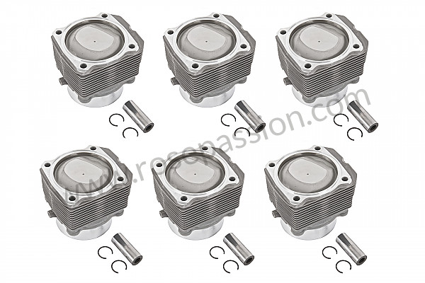 P42383 - Piston cylinder 964 91-94 (for year 91 onwards engine m64.01 n°05837 and m64.02 n°52753) (for models before you need to change the cylinder heads on 89-91 ref p42397) for Porsche 964 / 911 Carrera 2/4 • 1991 • 964 carrera 2 • Coupe • Manual gearbox, 5 speed