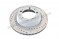 P71320 - Drilled and ventilated front brake disc for Porsche 964 / 911 Carrera 2/4 • 1994 • 964 carrera 2 • Cabrio • Manual gearbox, 5 speed