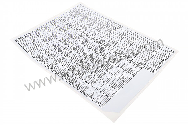 P48063 - Indication sticker for Porsche 911 Turbo / 911T / GT2 / 965 • 1991 • 3.3 turbo • Coupe • Manual gearbox, 5 speed