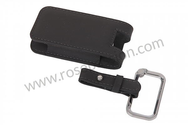P405663 - CASE KEY LEATHER AGATE GREY for Porsche 