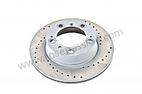 P72960 - Perforated, ventilated rear brake disc for Porsche Boxster / 986 • 2001 • Boxster 2.7 • Cabrio • Automatic gearbox