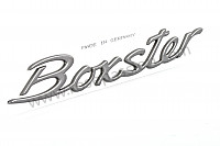 P49813 - Schriftzug für Porsche Boxster / 986 • 2000 • Boxster 2.7 • Cabrio • Automatikgetriebe