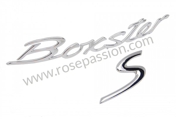 P92680 - Logo "boxster S " voor Porsche Boxster / 986 • 2002 • Boxster 2.7 • Cabrio • Manuele bak 5 versnellingen