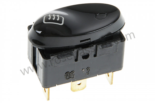 P50224 - Interrupteur de touche noir brillant chauffage lunette AR rétroviseur extérieur pour Porsche Boxster / 986 • 2001 • Boxster s 3.2 • Cabrio • Boite auto