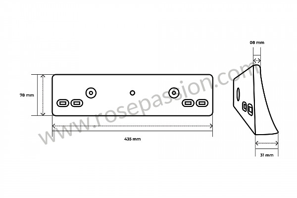 P50647 - Soporte para Porsche Boxster / 986 • 2000 • Boxster s 3.2 • Cabrio • Caja manual de 6 velocidades