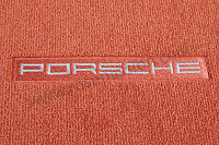 P255028 - Vloermat met porsche-inscriptie en vloerbevestiging voor Porsche 