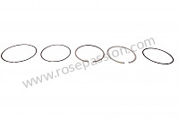 P113275 - Set of piston rings for Porsche Cayman / 987C • 2007 • Cayman s 3.4 • Manual gearbox, 6 speed