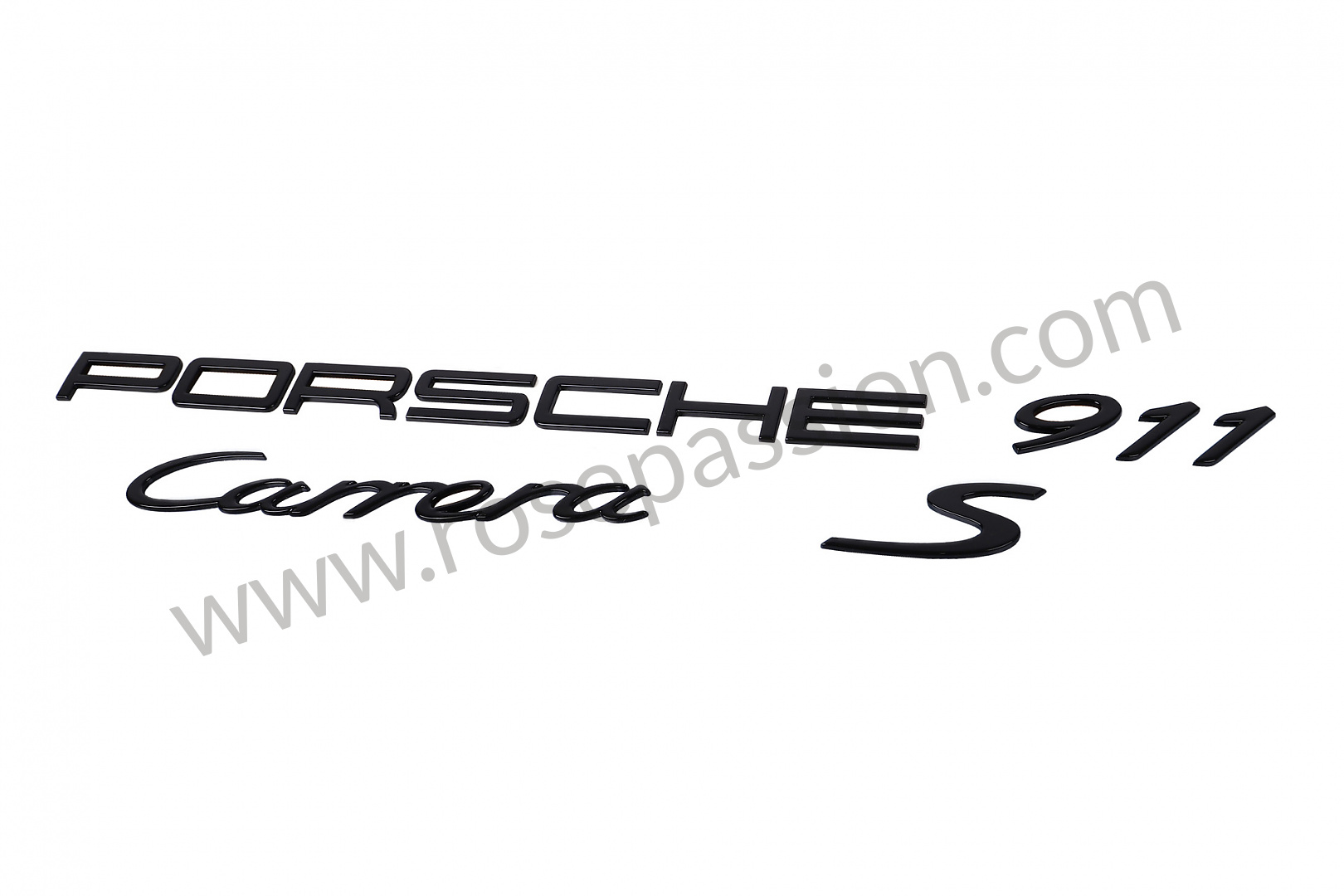 P544382 - 99104480382041 - LOGO PORSCHE 911 CARRERA HIGH-GLOSS BLAC for  Porsche