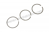 P50871 - Set of piston rings for Porsche 993 / 911 Carrera • 1995 • 993 carrera 4 • Coupe • Manual gearbox, 6 speed