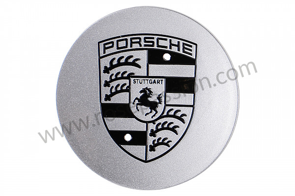 P51869 - Cubre rueda plana con emblema negro para Porsche 964 / 911 Carrera 2/4 • 1991 • 964 carrera 4 • Cabrio • Caja manual de 5 velocidades