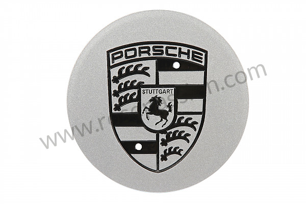 P51869 - Flat wheel cover with black emblem for Porsche 964 / 911 Carrera 2/4 • 1992 • 964 carrera 4 • Cabrio • Manual gearbox, 5 speed