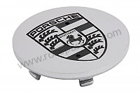P51869 - Flat wheel cover with black emblem for Porsche 928 • 1986 • 928 4.7s • Coupe • Manual gearbox, 5 speed