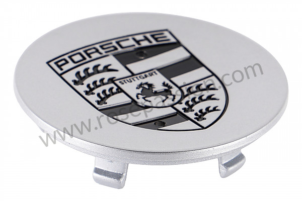 P51869 - Flat wheel cover with black emblem for Porsche 964 / 911 Carrera 2/4 • 1993 • 964 carrera 2 • Coupe • Automatic gearbox