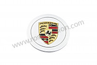 P51875 - Enjoliveur de roue gris avec emblème couleur pour Porsche 996 / 911 Carrera • 2002 • 996 carrera 2 • Targa • Boite manuelle 6 vitesses