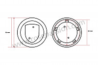P51875 - Tapa embellecedor rueda para Porsche Boxster / 986 • 2001 • Boxster s 3.2 • Cabrio • Caja manual de 6 velocidades