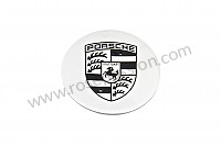 P77126 - Tappo coprimozzo di cerchio grigio / stemma nero per Porsche 996 / 911 Carrera • 2002 • 996 carrera 4s • Cabrio • Cambio auto