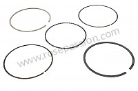 P56729 - Set of piston rings for Porsche 996 / 911 Carrera • 1999 • 996 carrera 4 • Coupe • Manual gearbox, 6 speed