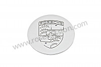 P58914 - Wieldop zilverkleur glanzend / logo zilverkleur glanzend / concaaf voor Porsche 996 GT3 / GT3-1 • 2005 • 996 gt3 • Coupe • Manuele bak 6 versnellingen