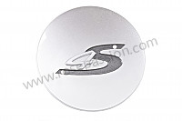 P58916 - Enjoliveur de roue gris / logo 4S / concave pour Porsche 996 / 911 Carrera • 2002 • 996 carrera 2 • Cabrio • Boite auto