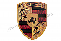 P167624 - Écusson de capot autocollant pour Porsche 