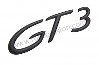 P64809 - Schriftzug gt3 für Porsche 997 GT3 / GT3-2 • 2010 • 997 gt3 3.8 • Coupe • 6-gang-handschaltgetriebe