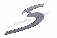 P64813 - Logo s for Porsche 996 / 911 Carrera • 2000 • 996 carrera 4 • Cabrio • Automatic gearbox