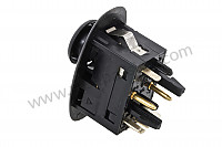 P65703 - Commutateur noir satin / noir brillant rétroviseur extérieur pour Porsche 