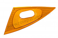 P66050 - Cache inférieur orange de phare avec lave phare pour Porsche 996 / 911 Carrera • 1999 • 996 carrera 2 • Coupe • Boite manuelle 6 vitesses