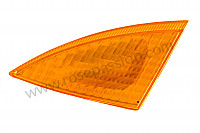 P66049 - Cache inférieur orange de phare sans lave phare pour Porsche 996 / 911 Carrera • 2000 • 996 carrera 2 • Coupe • Boite manuelle 6 vitesses