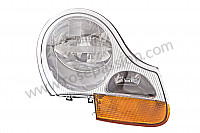 P66115 - Headlight with orange indicator for Porsche 996 / 911 Carrera • 2000 • 996 carrera 2 • Coupe • Automatic gearbox