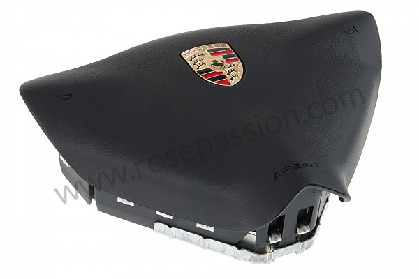 P146610 - Dispositif airbag volant à 3 branches matière plastique noir pour Porsche 